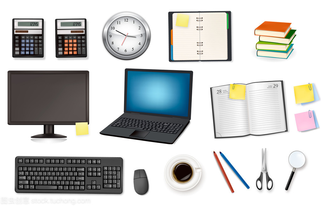 矢量办公用品 提升商业效率的现代解决方案